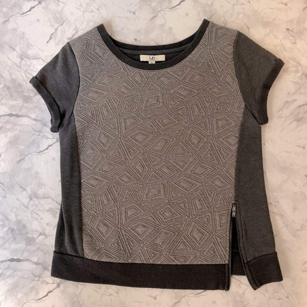 Ya Los Angeles Quilted Zipper Sweatshirt S